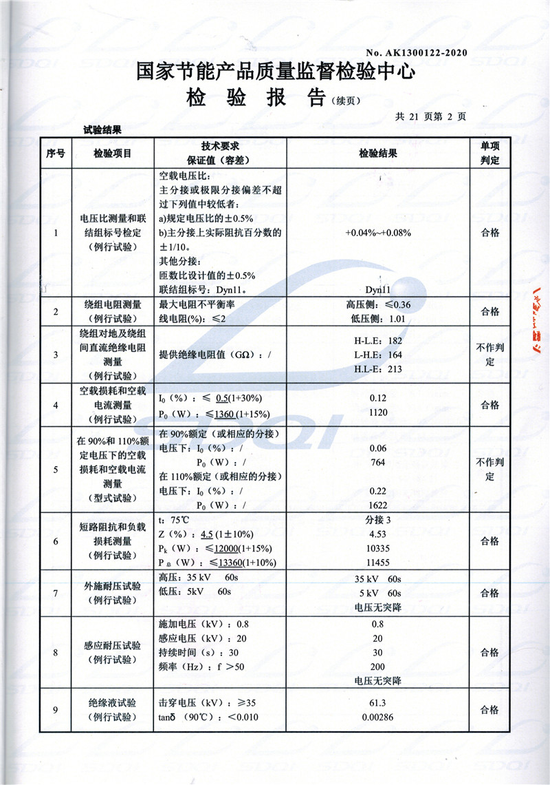 高低压试验报告-S11-1250宁强宁强宁强油浸式变压器-2.jpg